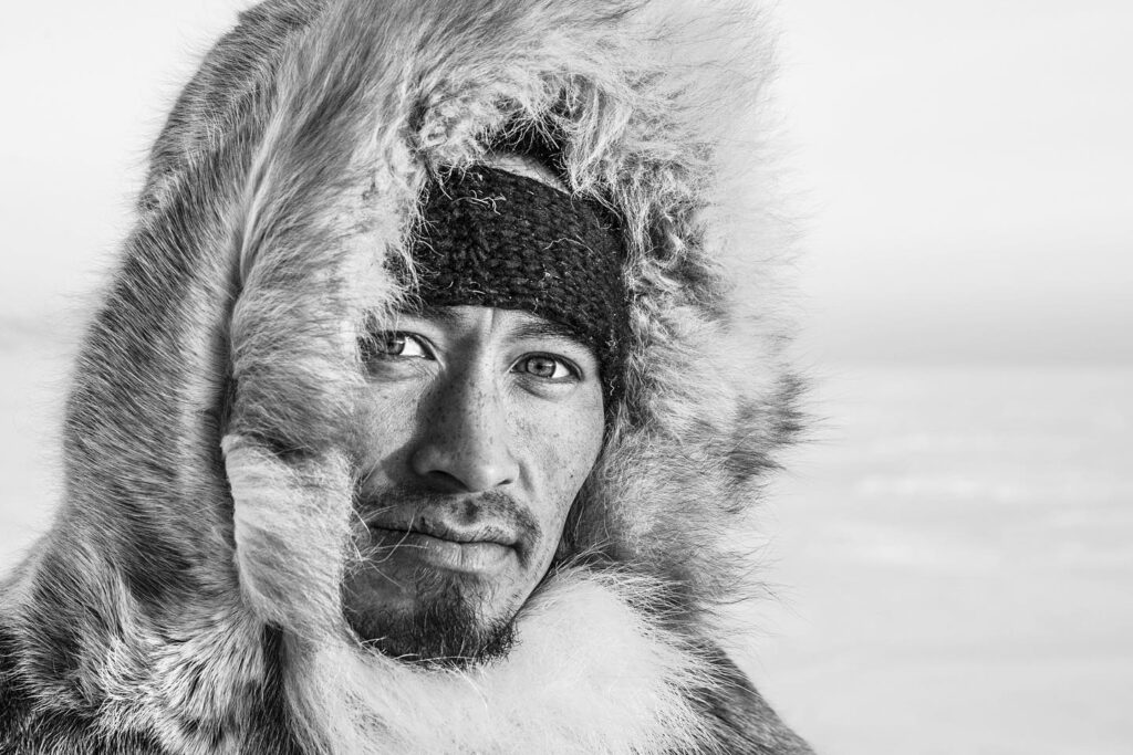 Photo by Paul Nicklen, of Aleqatsiaq Peary, a Greenlandic hunter we work with in Qaanaaq. Aleq is the great, great, great Grandson of Sir Robert Peary. You can read more about the family history in the book, North Pole Legacy.